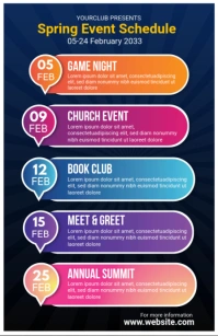 Upcoming Event Tabloid template