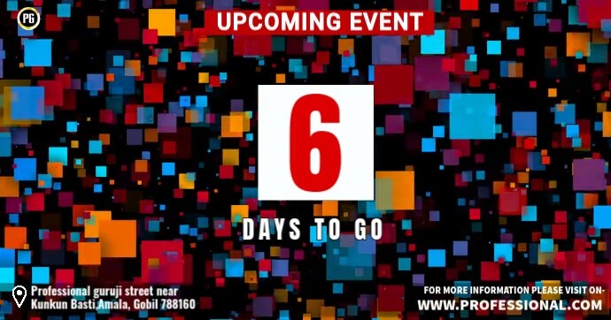 upcoming event video, Obraz udostępniany na Facebooku template