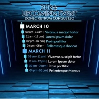 Upcoming Event Video Ad Instagram na Post template