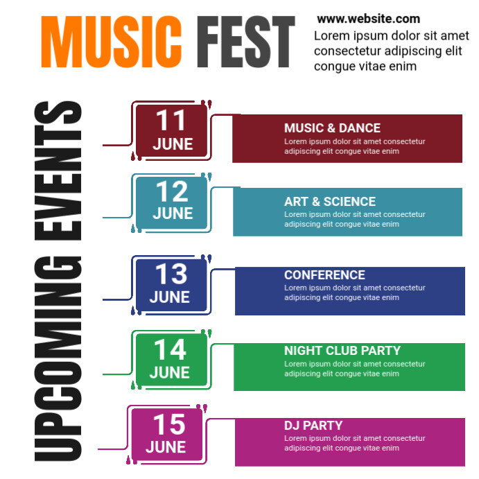 upcoming event video Template | PosterMyWall