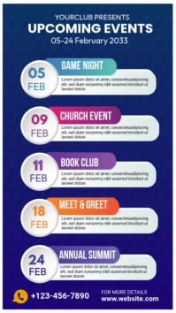 Upcoming Event WhatsApp Status template