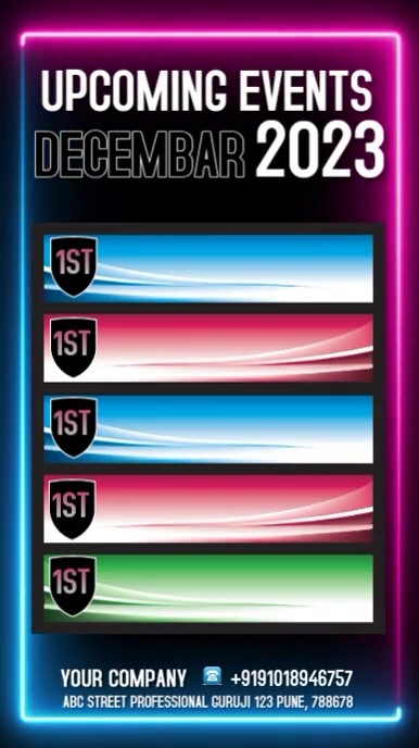 Upcoming Events, Instagram Story template