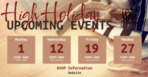 Upcoming Events (4) Facebook Gedeelde Prent template