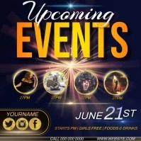 UPCOMING EVENTS AD INSTAGRAM TEMPLATE