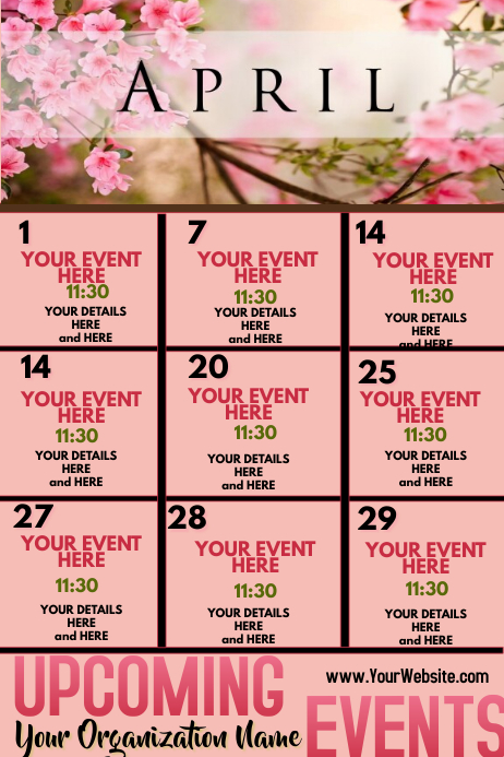 Copia de APRIL | PosterMyWall