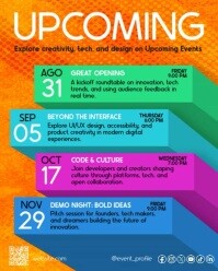 Upcoming Events Blocks Tech Conference Animated Instagram Portrait Template