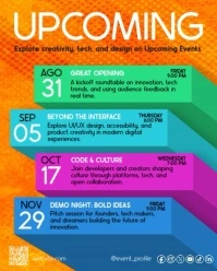 Upcoming Events Blocks Tech Conference Animated Instagram Portrait Template