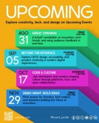 Upcoming Events Calendar Flyer Template Instagram Story