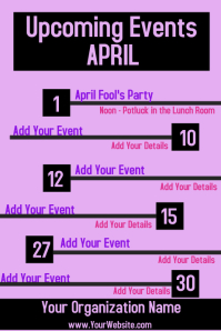 APRIL Template | PosterMyWall