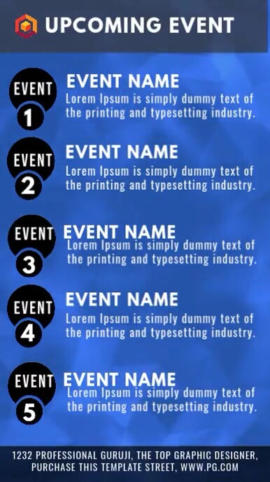 upcoming events Template | PosterMyWall