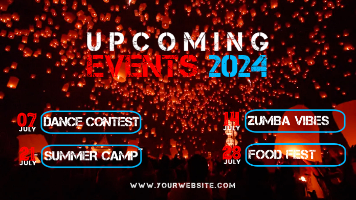 Upcoming events Template | PosterMyWall