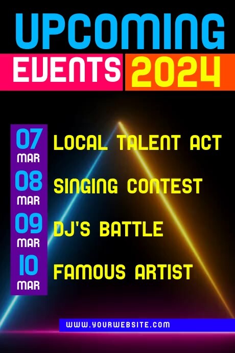 Copy of Upcoming Events | PosterMyWall