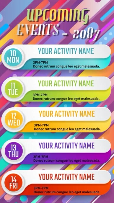 upcoming events Template | PosterMyWall