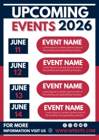 Upcoming Events A6 template