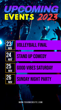 Upcoming Events Template | PosterMyWall