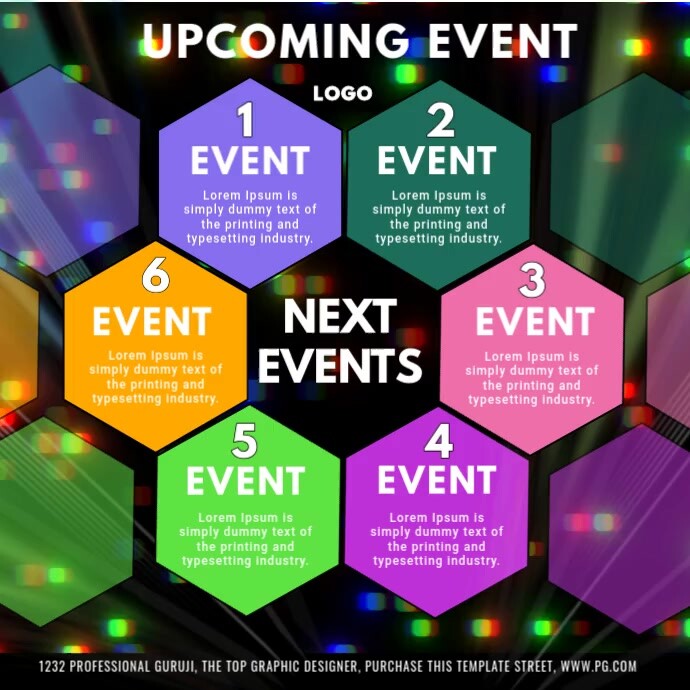 Upcoming Events Vierkant (1:1) template