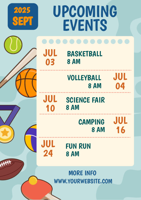 Upcoming Events Template | PosterMyWall