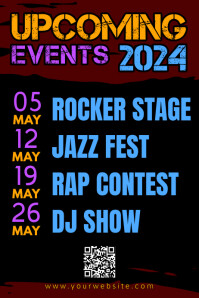 Upcomingevents Names Upcoming Events Template | PosterMyWall