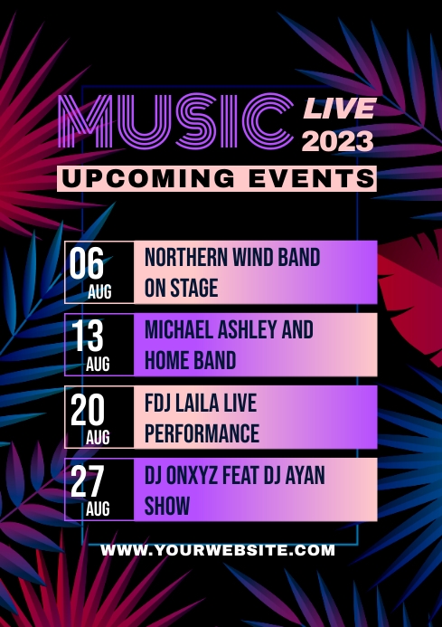 Upcoming Event Template | PosterMyWall