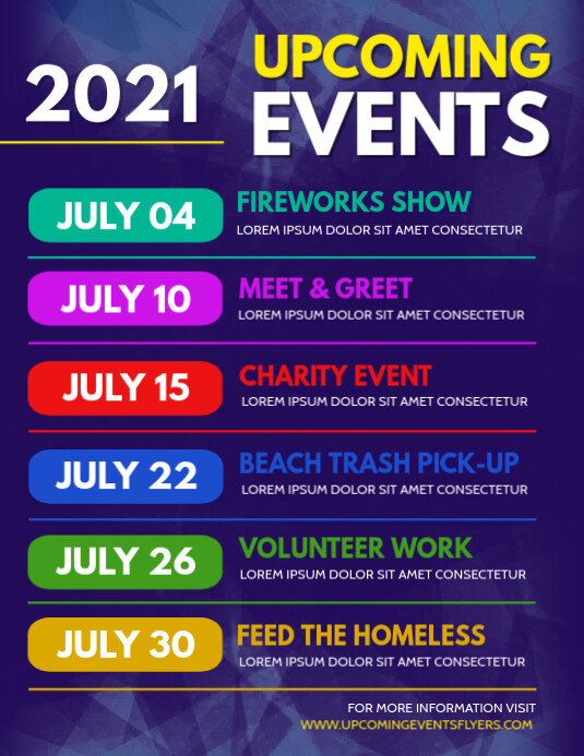 Upcoming Events April Upcoming Events April