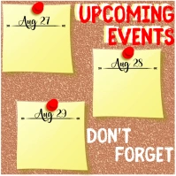 Upcoming Events Message Instagram template