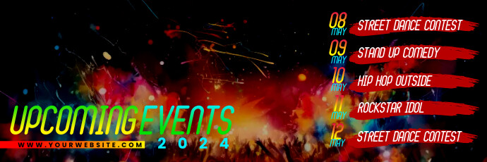 Upcoming Events Template | PosterMyWall