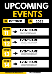 Upcoming Events Template | PosterMyWall