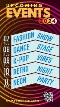 Upcoming Events Music Template | PosterMyWall