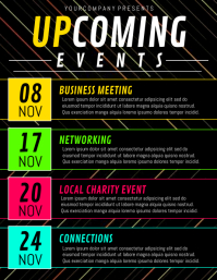 Calendar of Upcoming Events Schedule Flyer Template | PosterMyWall