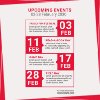 Upcoming events Post Template | PosterMyWall