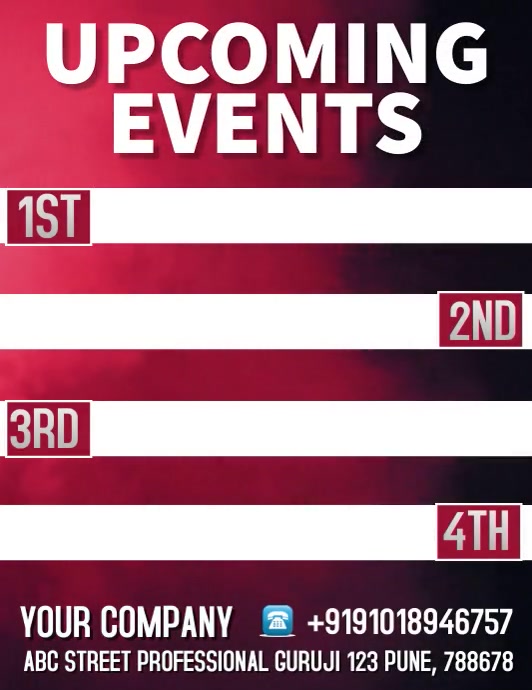 upcoming events Template | PosterMyWall
