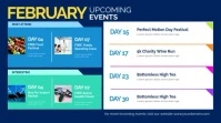 Upcoming Events Digital Display template