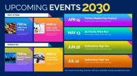 Upcoming Events  Digital Display template
