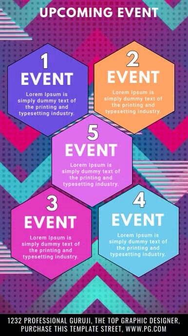 upcoming events/Event schedule poster Template | PosterMyWall