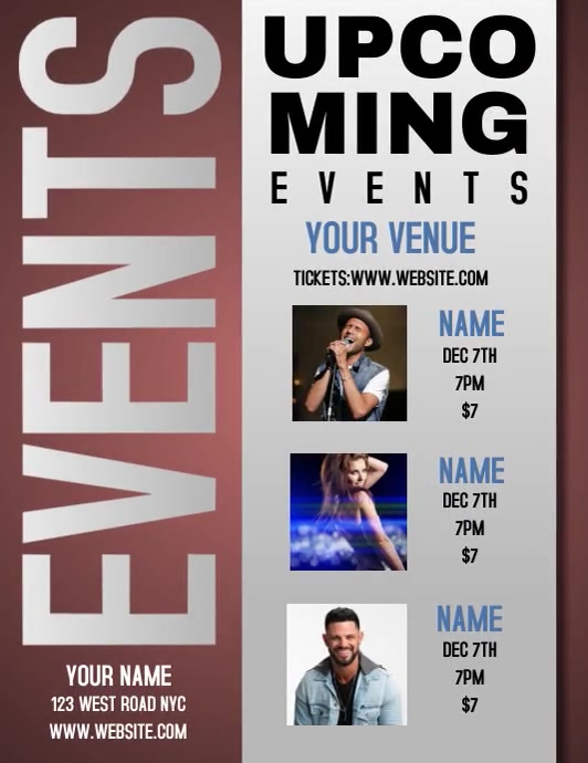 eventS flyer Template PosterMyWall