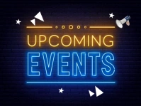 UPCOMING EVENTS FLYER Yard Sign template