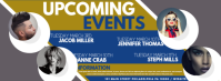 upcoming events Facebook 封面图片 template