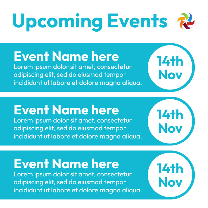 upcoming events flyer template | PosterMyWall