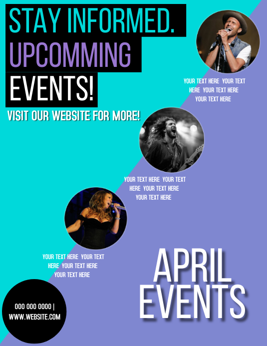 EVENTS FLYER template PosterMyWall