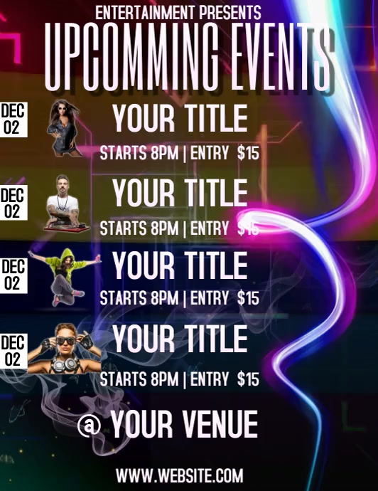 EVENTS FLYER TEMPLATE PosterMyWall