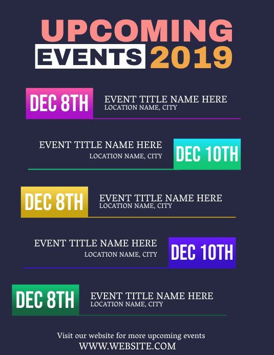 Events Flyer Template PosterMyWall