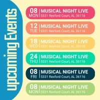 Upcoming Events Instagram template