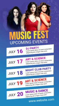 Upcoming Events Instagram Story template