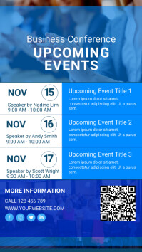 Upcoming Events Poster Template | PosterMyWall