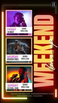 upcoming events instagram story template