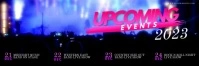Upcoming Events Live Music Twitter Banner template