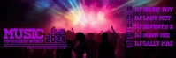 Upcoming Events Music Live ส่วนหัว Twitter template