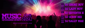 Upcoming Events Music Live Cabeçalho do Twitter template