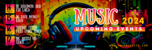Upcoming Events Music Live Encabezado de Twitter template