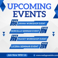 Upcoming events Post Template | PosterMyWall